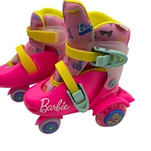 Barbie Adjustable Roller Skates Girls J9-J12 Pink Toddler 9 10 11 12